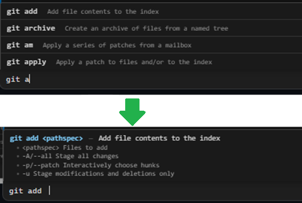 Command completion demo